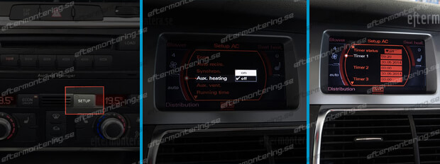 VCDS Aktivera dieselvärmare Audi Q7 3.0 parkeringsvärmare